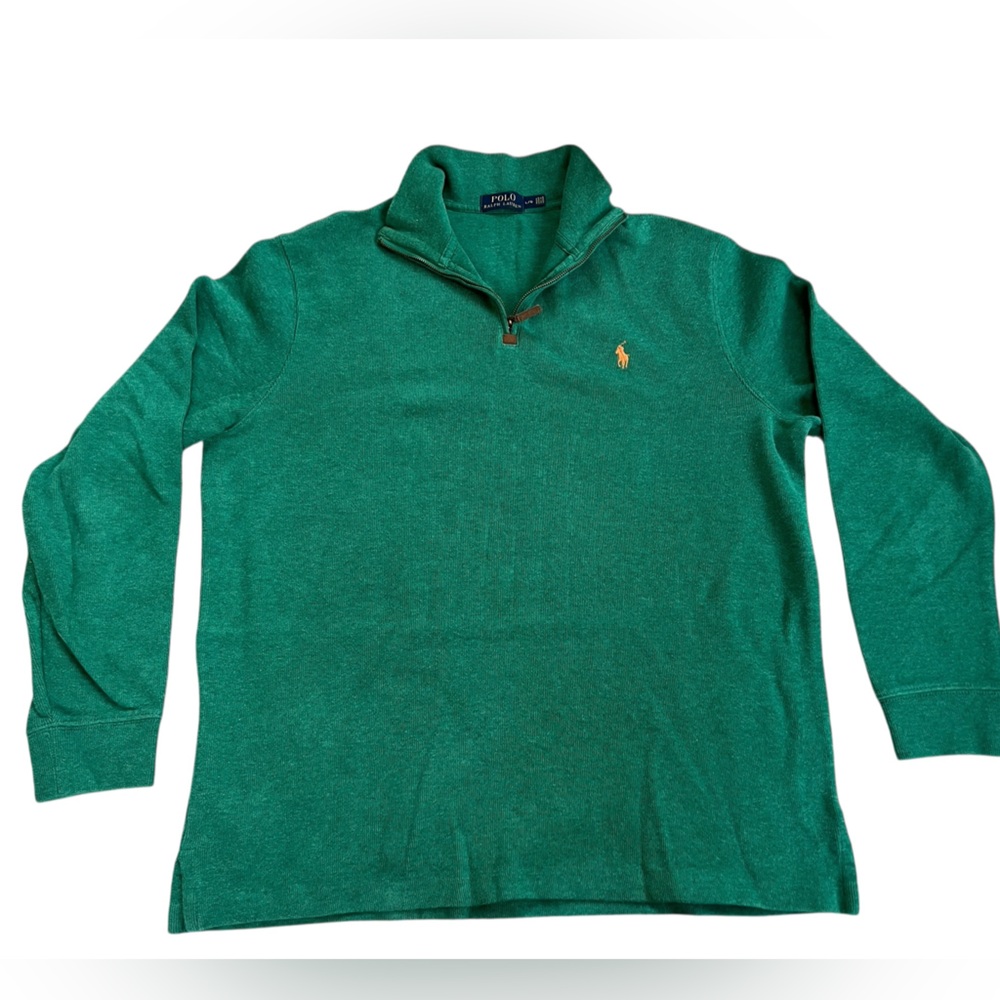 Polo Ralph Lauren Green Zip-Up Sweater